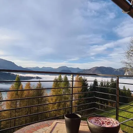 Ruhige Bergvilla In Alleinlage Am Mondsee Mit Seeblick Bergblick Und Whirlpool Innerschwand Exterior photo